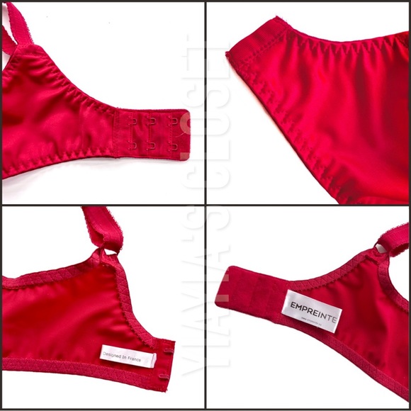 Empreinte 36D Apolline 07158 Embroidered Underwire Full Cup Bra in Fever - Picture 15 of 16